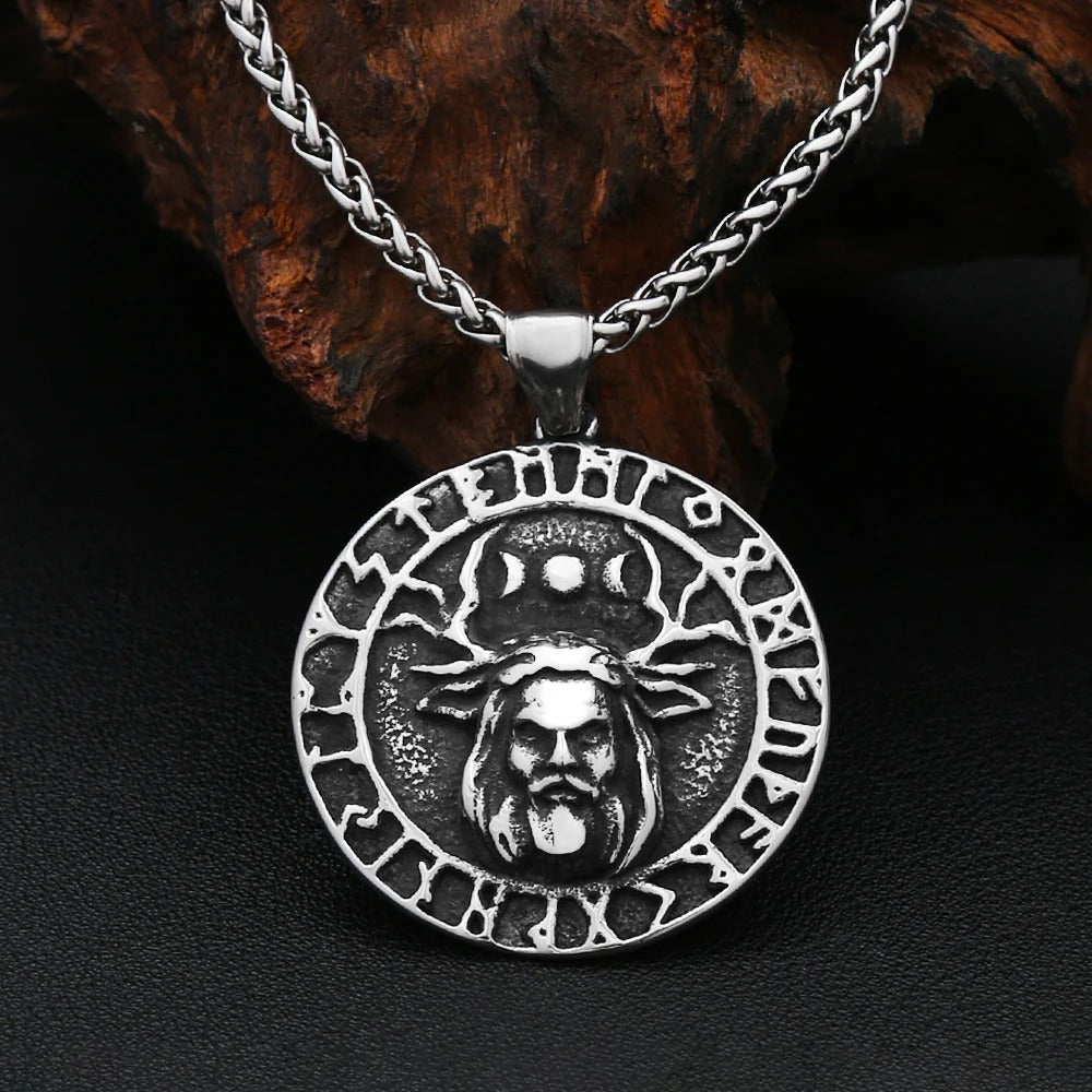 Vintage Celtic Stainless Steel Men's Pendant Necklace