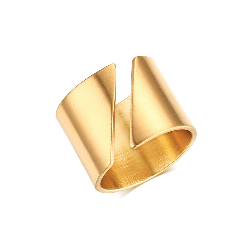 Hand Jewelry Hip-Hop Simple Index Finger Joint Ring Gold