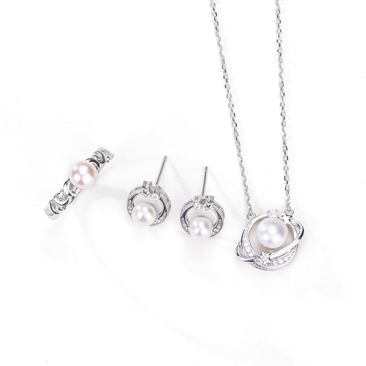S925 Sterling Silver Planet Necklace