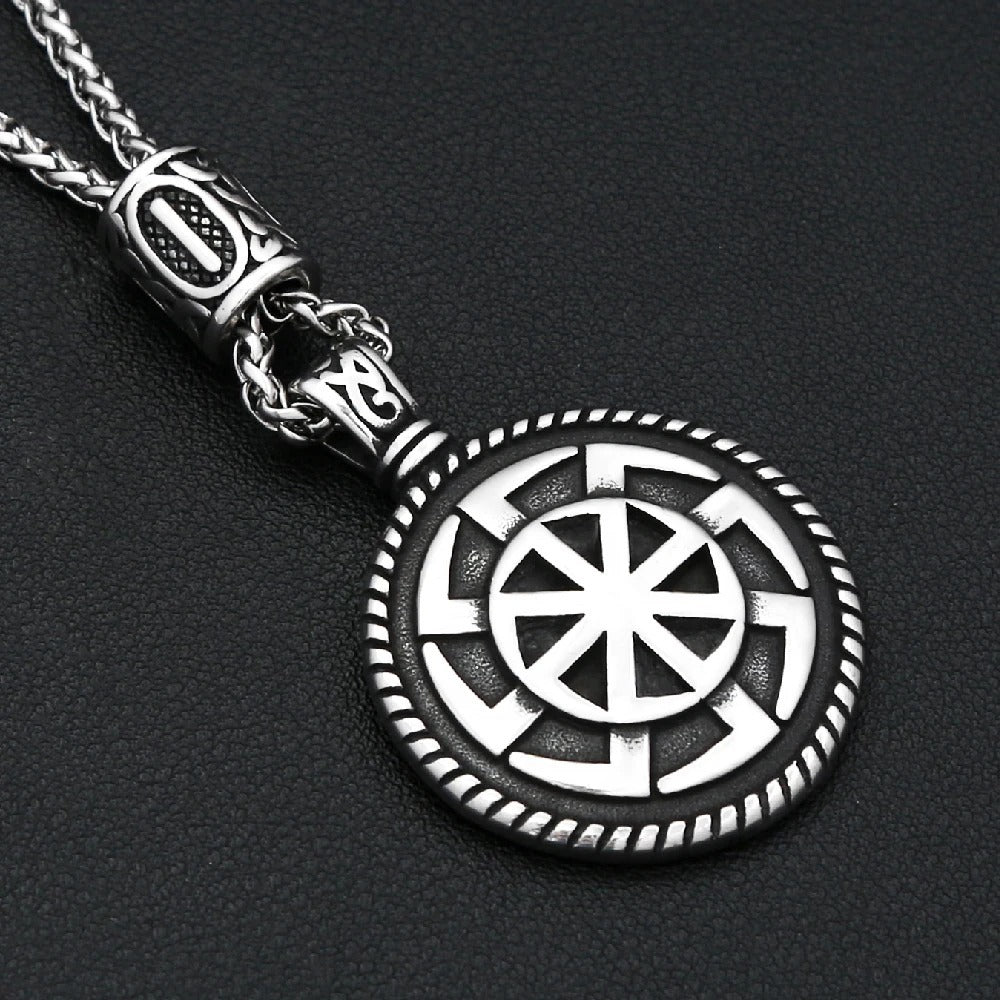 Viking Sun Pendant Necklace