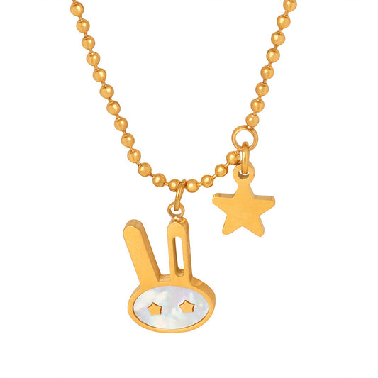 Whimsical Rabbit Pendant Necklace - Stylish Jewelry for Women