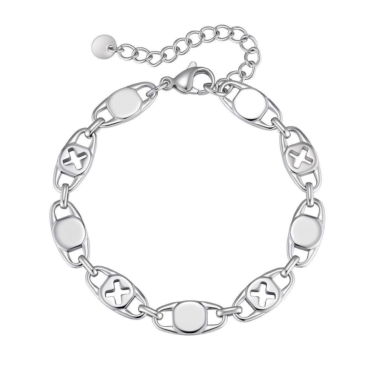 Cross Stainless Steel Bracelet