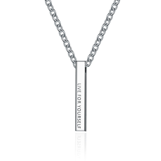 Japanese Cold Wind Stainless Steel Pendant Necklace for Men