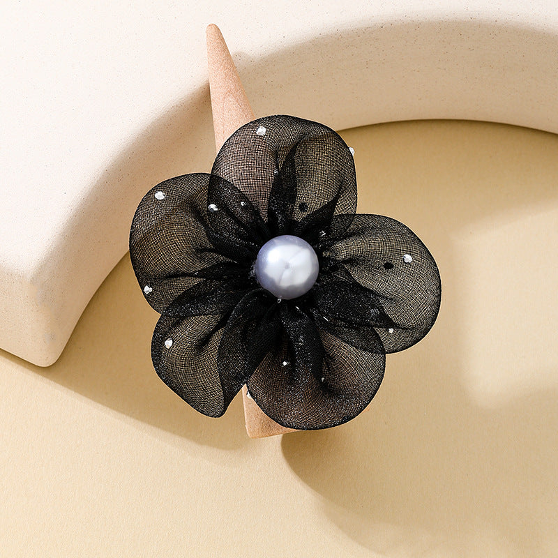 Charming Flower Gauze Lady Ring for Fashionable Women