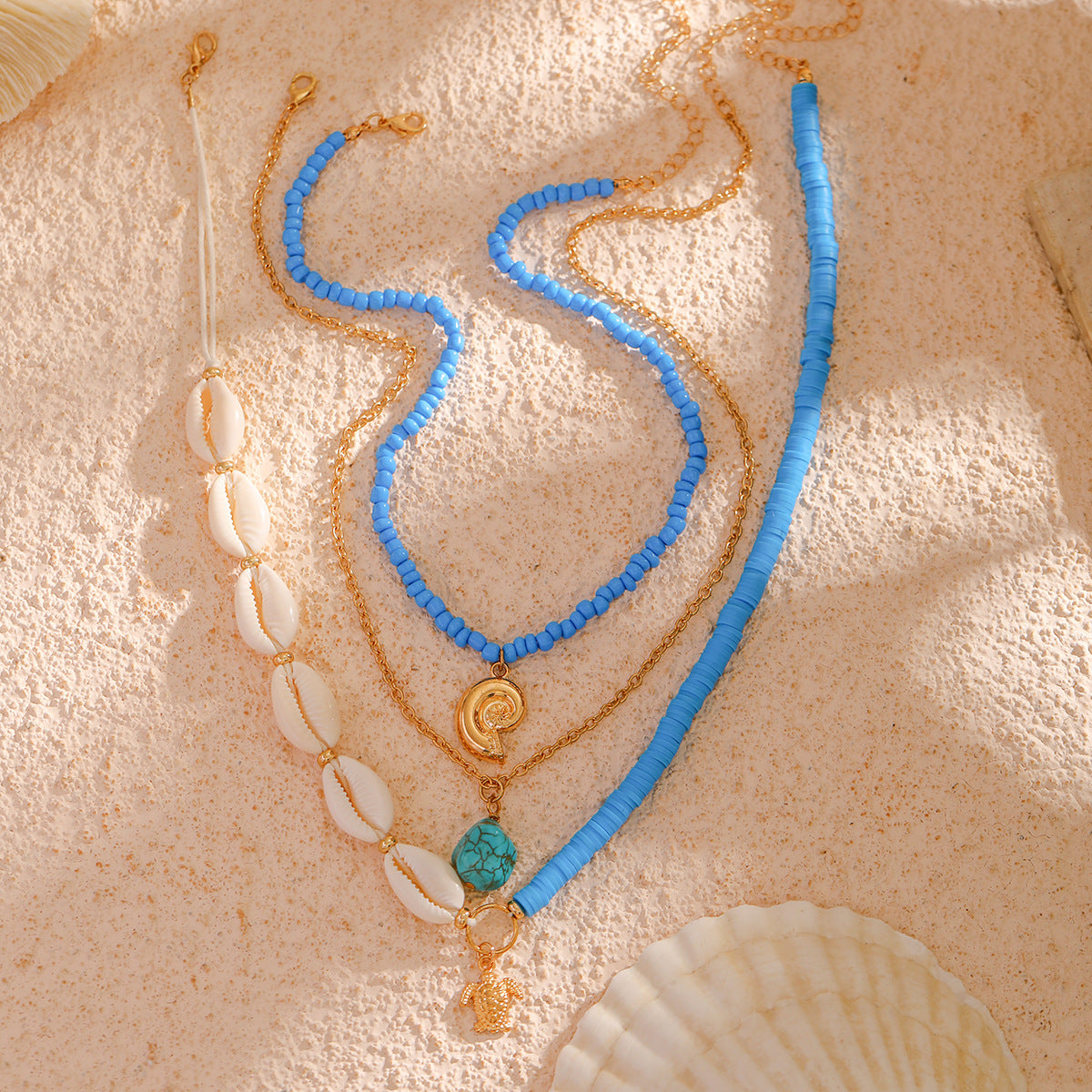 Planderful Vienna Verve Necklace – Coastal Inspired Multi-Layer Design