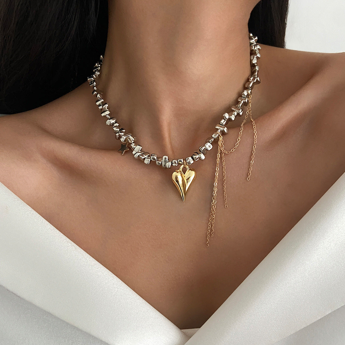 Planderful Vienna Verve Necklace – Elegant Multi-Layer Choker Design