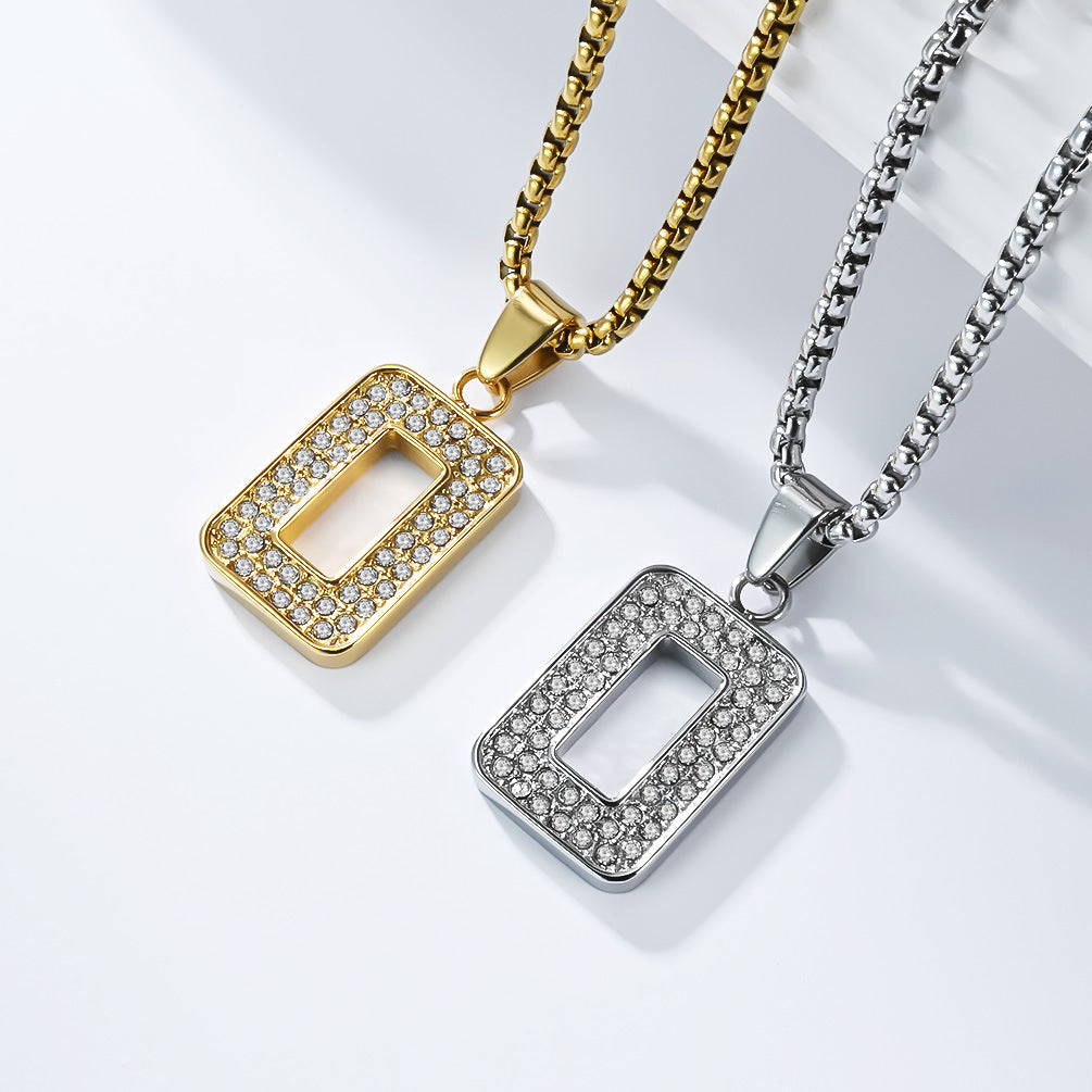 Zircon Necklace - Luxury Streetwear Pendant For Modern Hip Hop Style And Bold Everyday Look