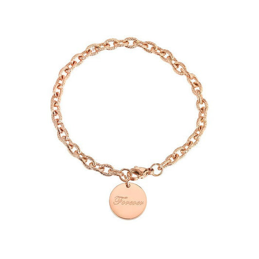 Planderful Jewelry Rose Gold Twist Bracelet
