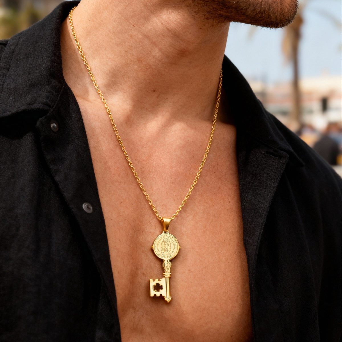 Vintage Stainless Steel Pendant Unisex