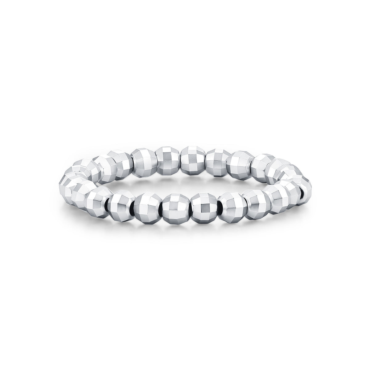 925 Sterling Silver Floral Bead Ring