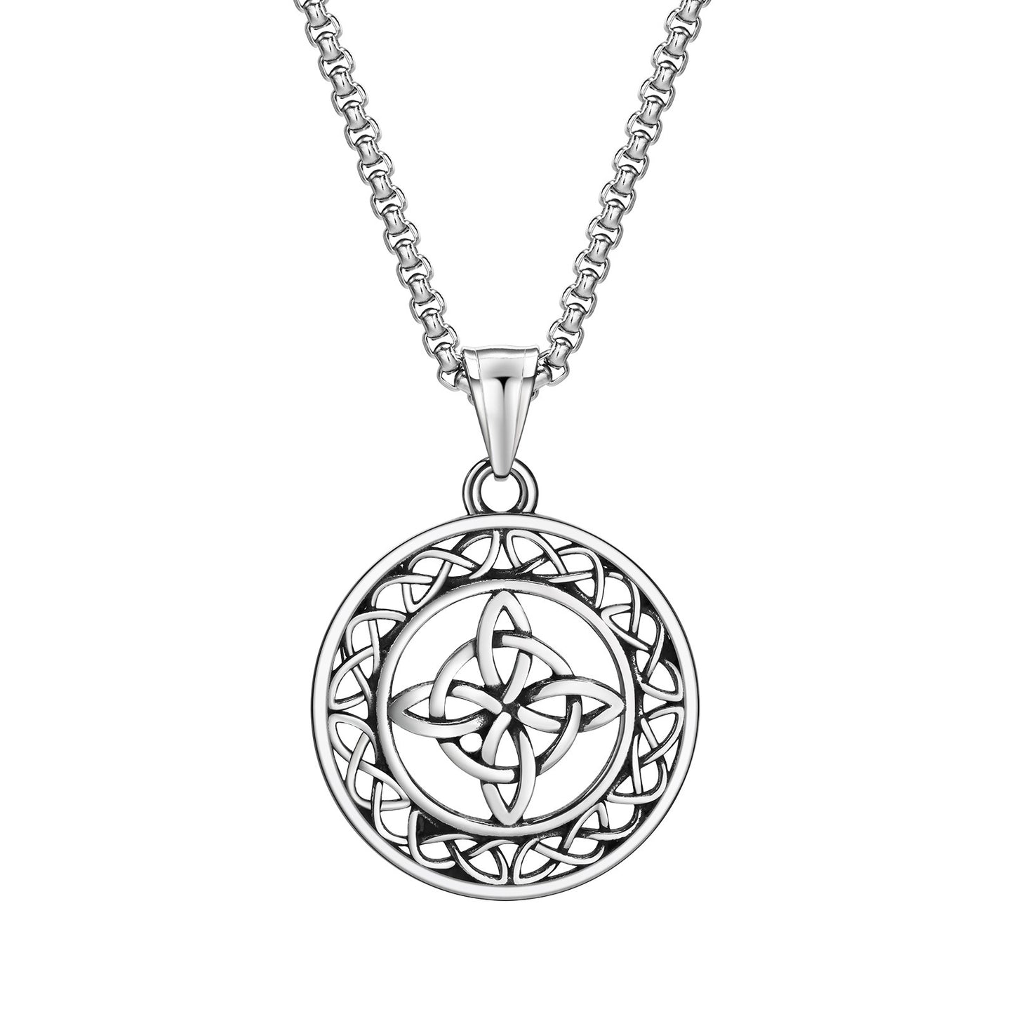 European And American Accessories Stainless Steel Celtic Pendant Necklace Wholesale Jewelry For Men