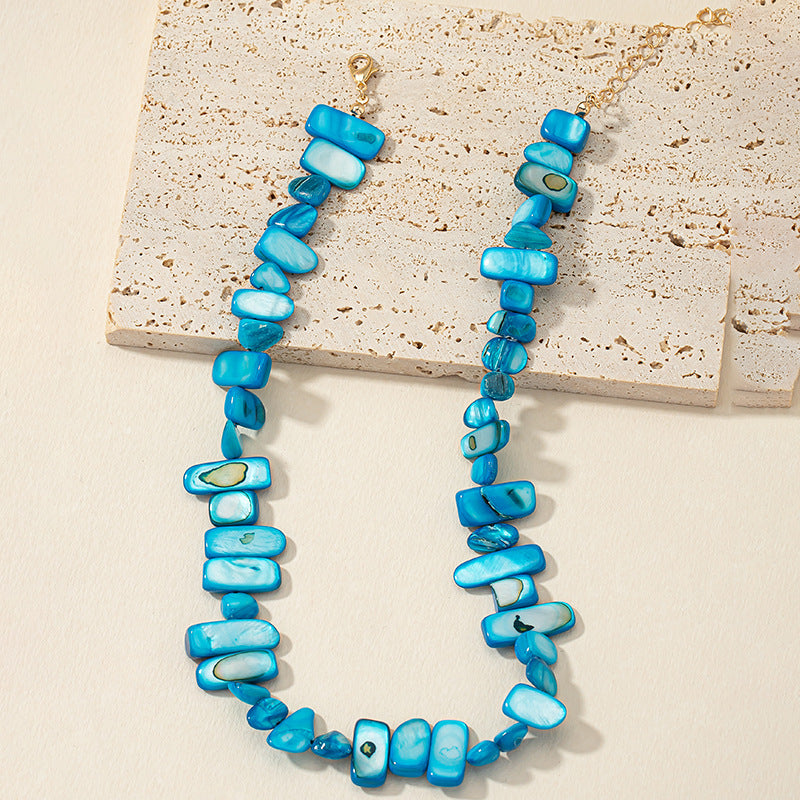 Cold Wind Shell Necklace with European and American Charm