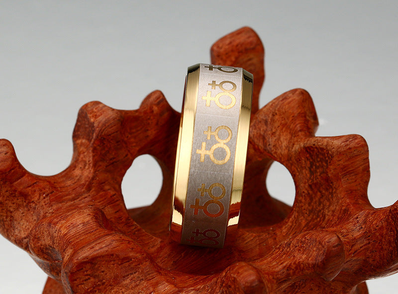 Titanium Steel Personalized Fashion Girlfriend Ring Jewelry