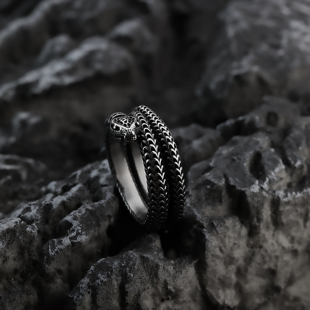 European and American Jewelry Wholesale Men's Titanium Steel Ring