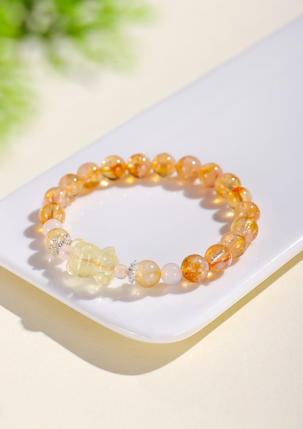 Planderful Fortune's Favor Bracelet – Fresh and Sweet Citrine Bear Design