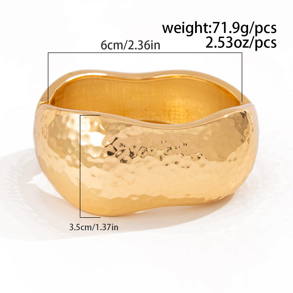 Bracelet Liquid Metal Smooth Spring Bracelet Geometric Wind Texture Wide Bracelet