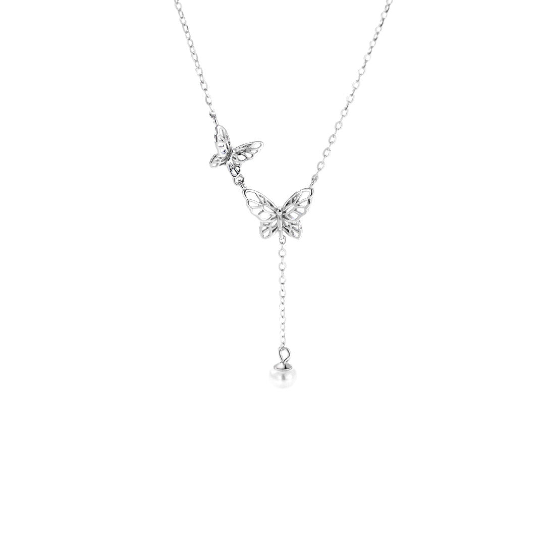 S925 Sterling Silver Butterfly Necklace