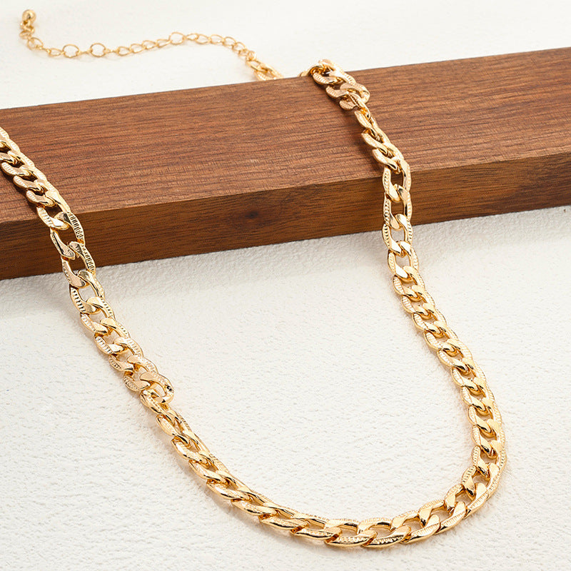 Chunky Cuban Link Chain Necklace - Trendy Hip Hop Statement Jewelry