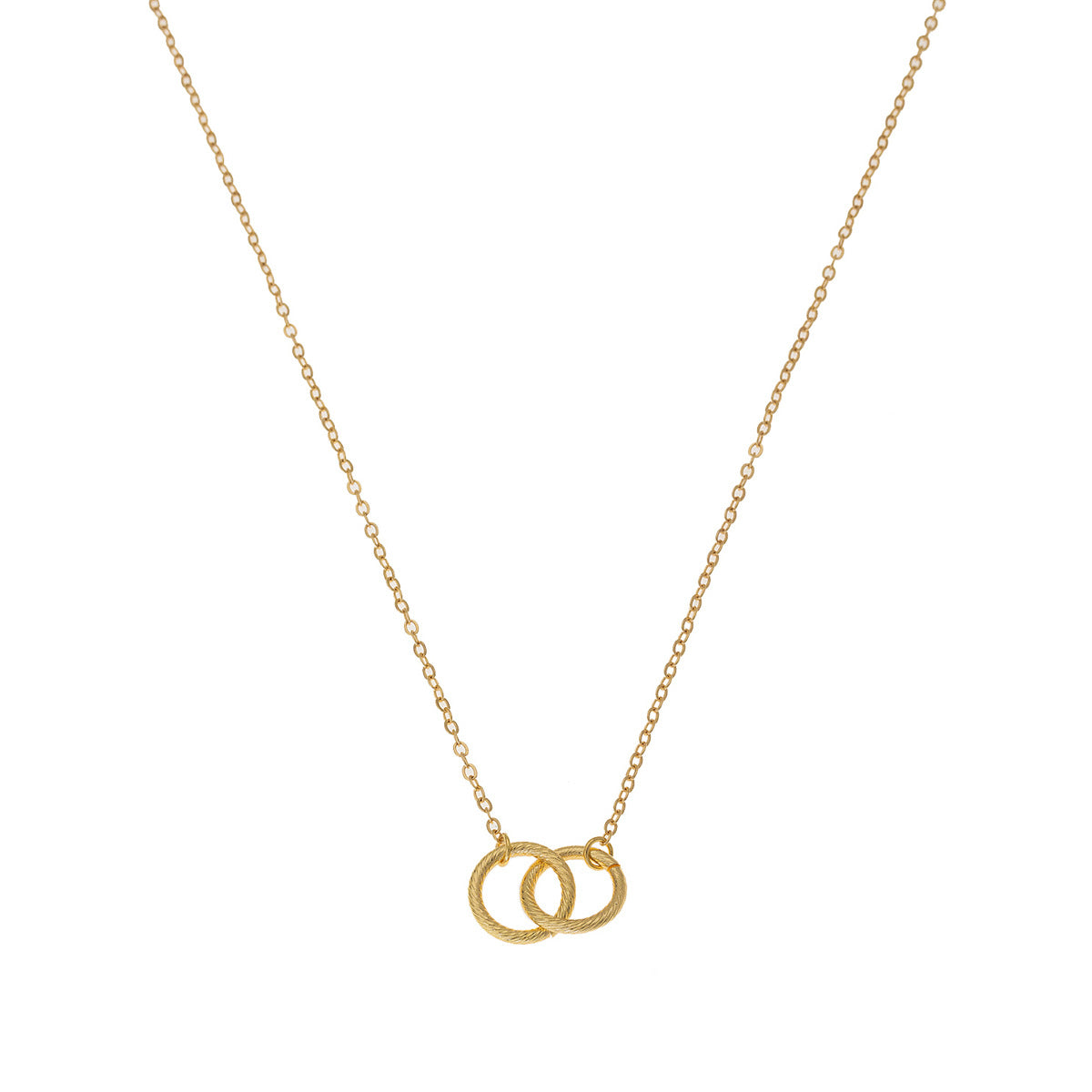 Planderful Vienna Verve Necklace – Stylish Metal Interlocking Eternal Symbol