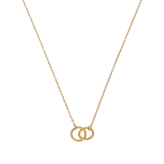 Planderful Vienna Verve Necklace – Stylish Metal Interlocking Eternal Symbol