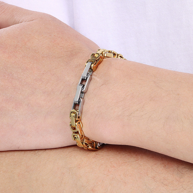 Planderful Everyday Genie Stainless Steel Men Bracelet 6mm