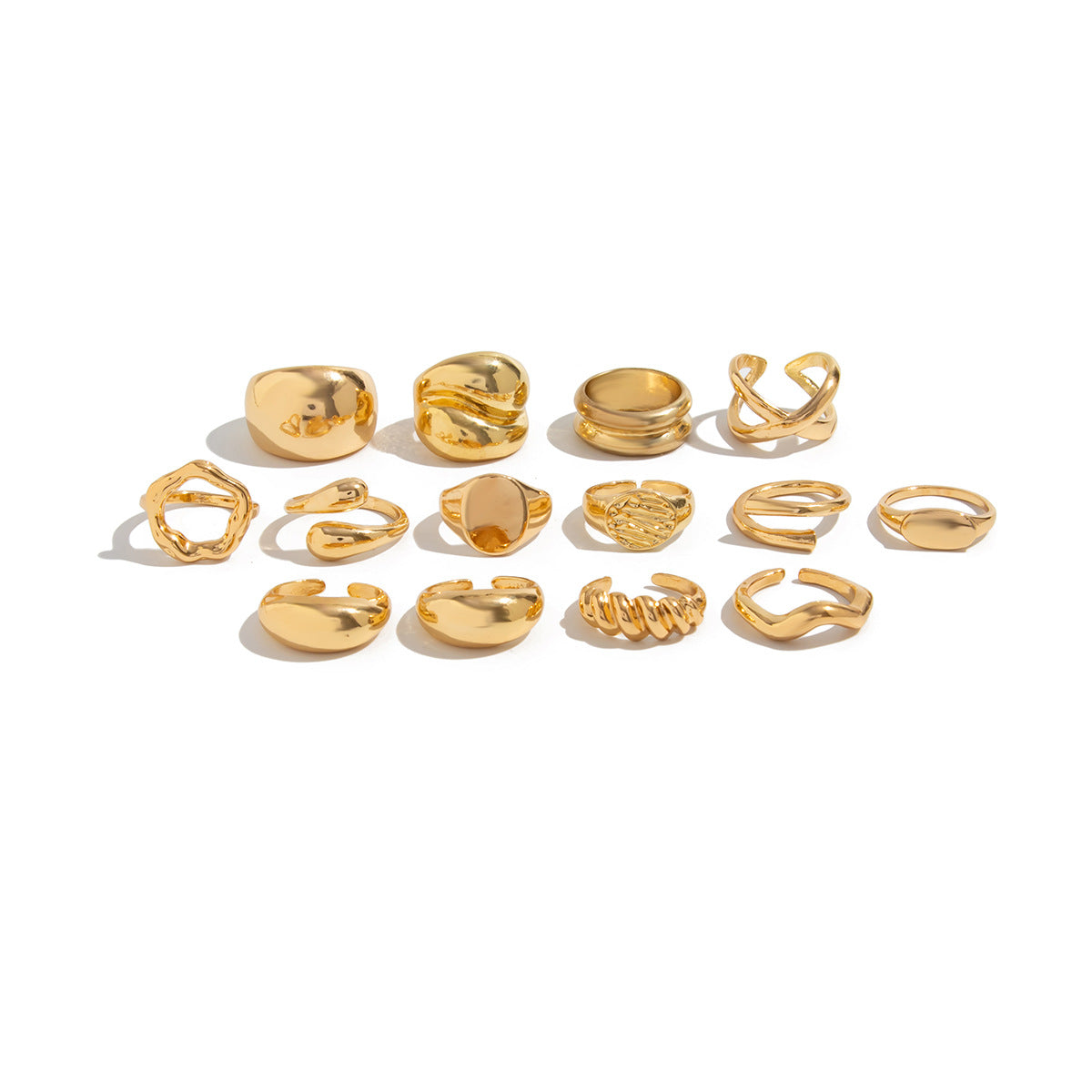 Planderful Vienna Verve Ring – Adjustable Geometric Design