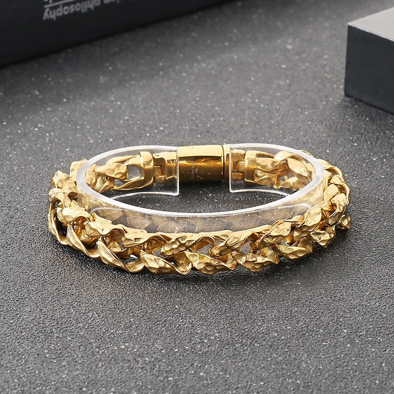 Planderful Everyday Genie Mens Stainless Steel Bracelet