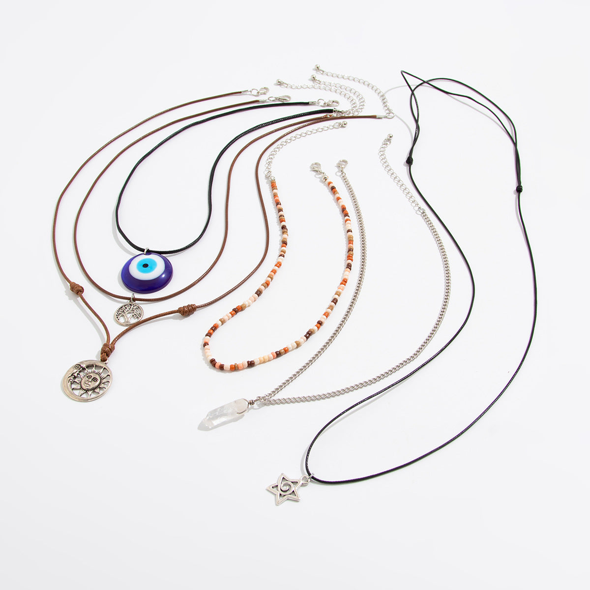 Planderful Vienna Verve Necklace – National Retro Multi-Layer Design