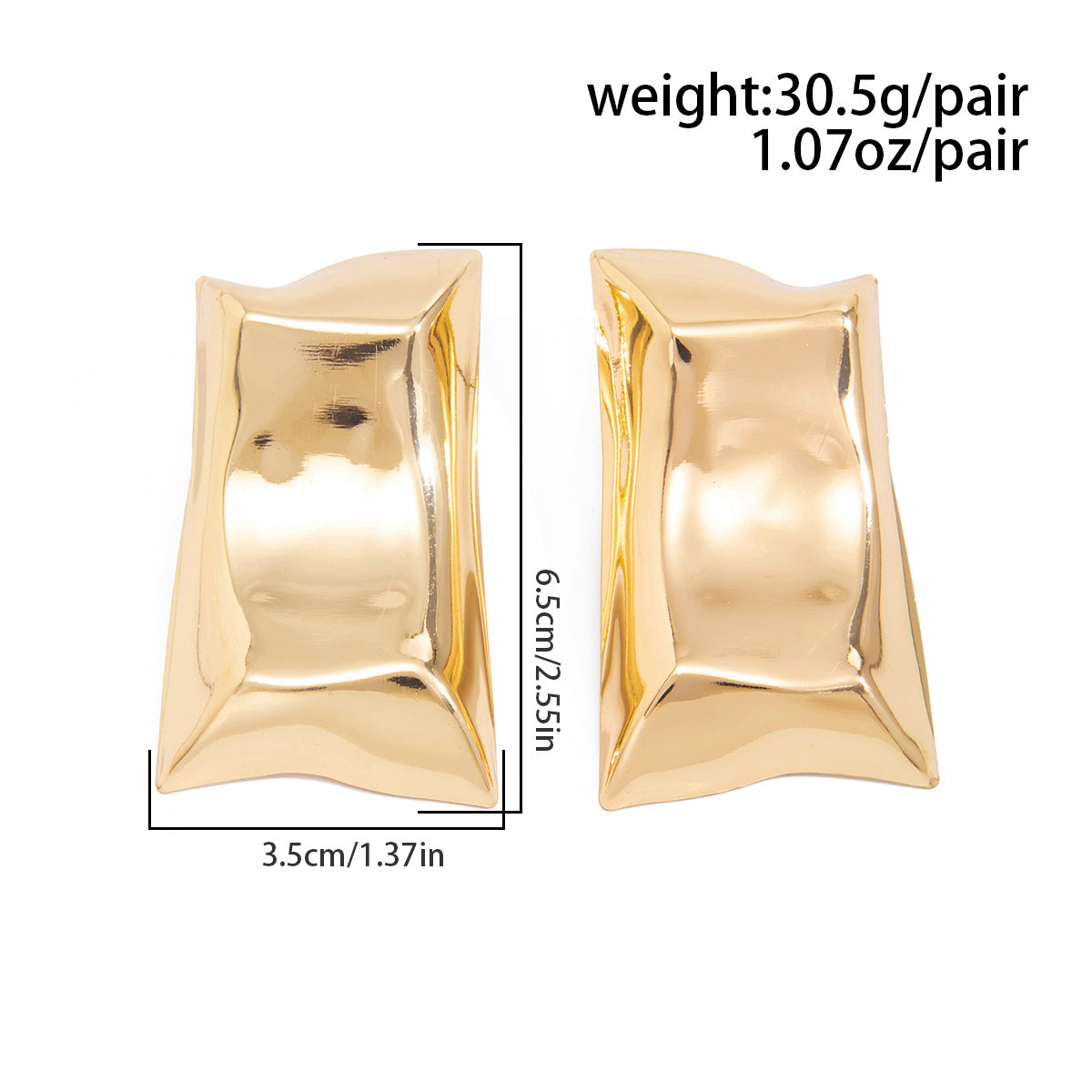 Planderful Liquid Metal Waterdrop Earrings Geometric Statement For Modern Women Vienna Verve