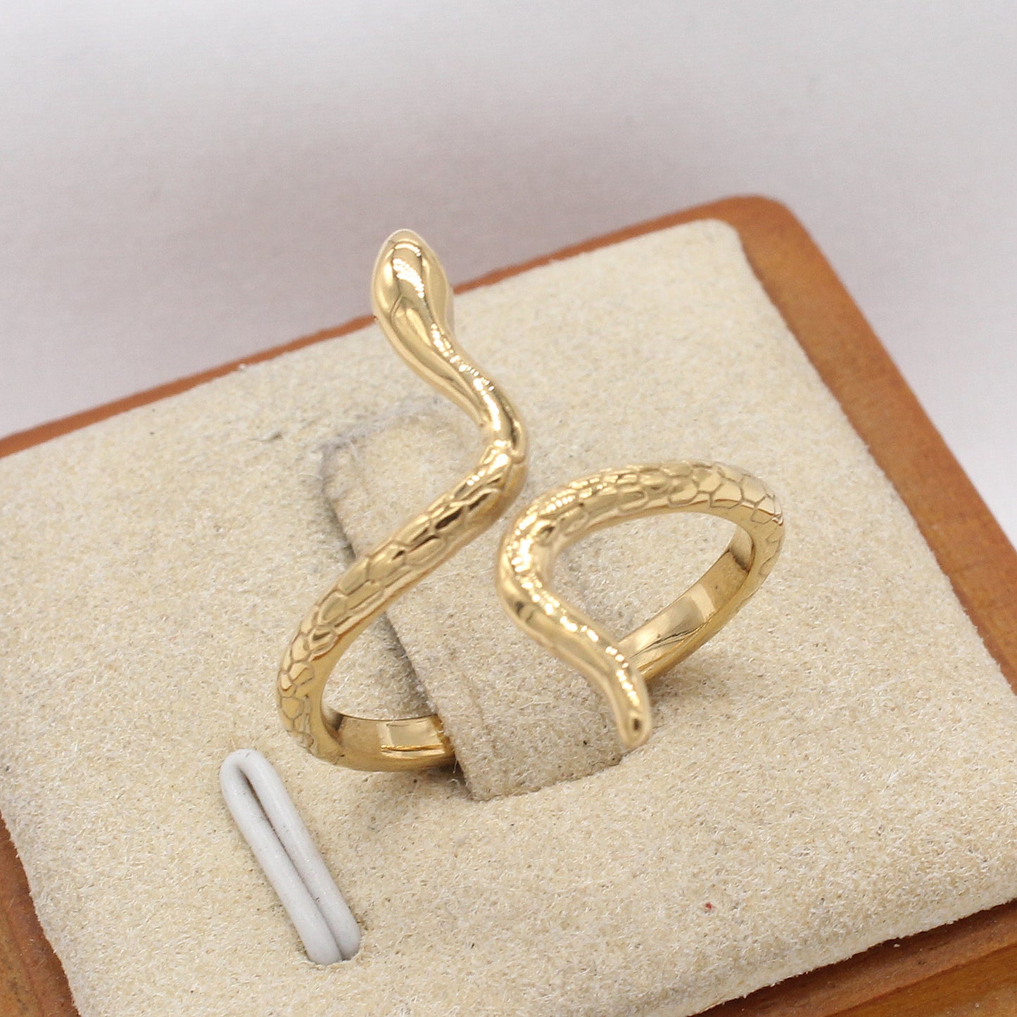Planderful Everyday Genie Retro Snake Titanium Steel Ring Unisex Statement Jewelry