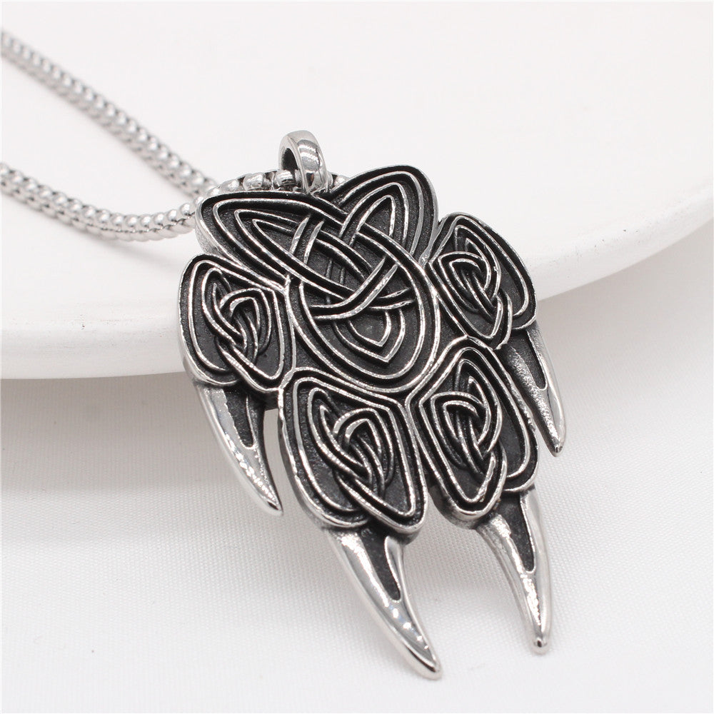 Nordic Pirate Titanium Steel Pendant Necklace