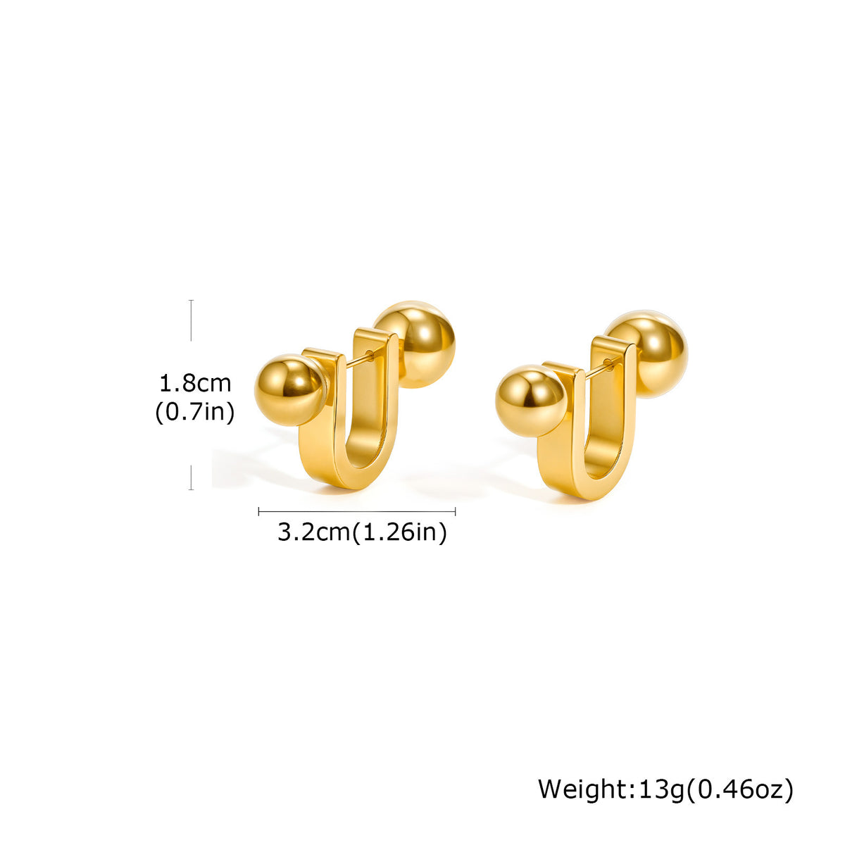Stainless Steel Earrings — Gold or Silver Tone