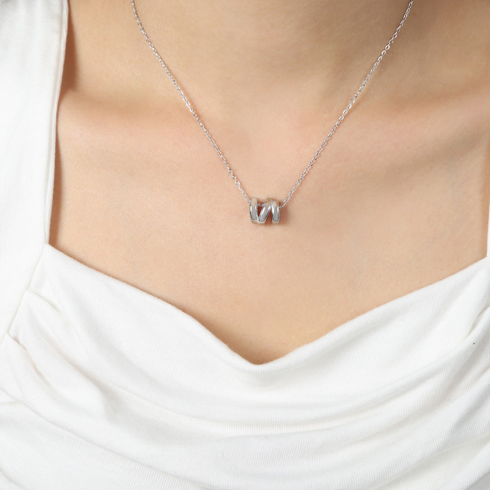 Golden Twist Geometric Pendant Necklace - Planderful Everyday Genie Collection