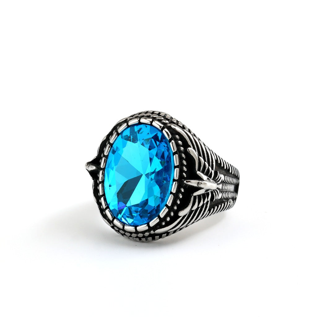 Vintage Solid Stainless Steel Men's Ring