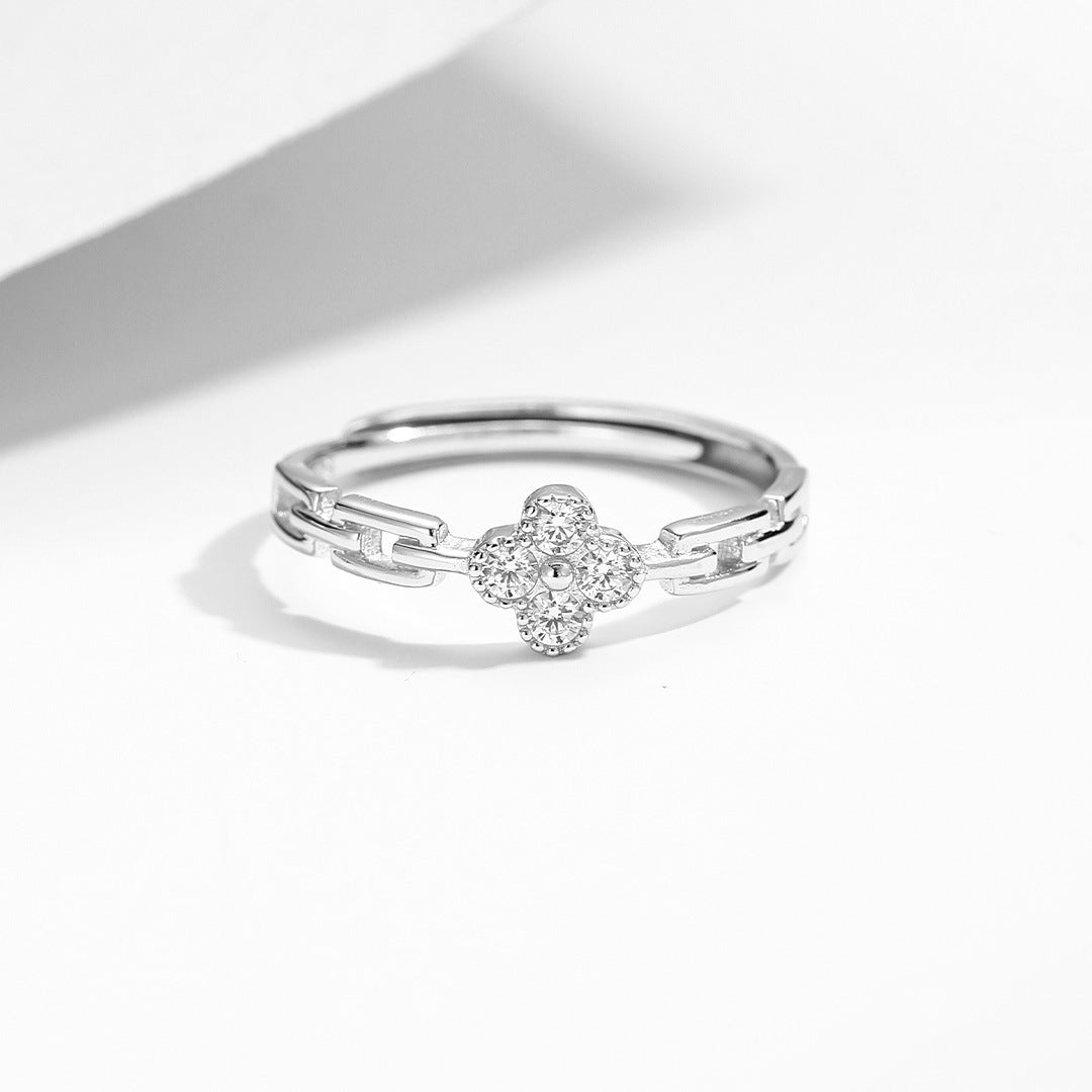 Clover Lucky S925 Sterling Silver Ring