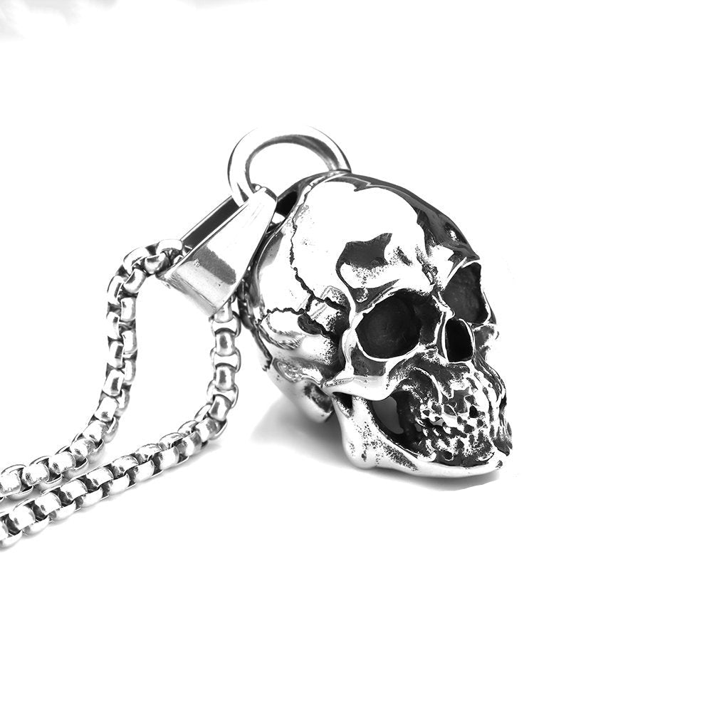 Punk Skull Stainless Steel Men's Pendant Necklace