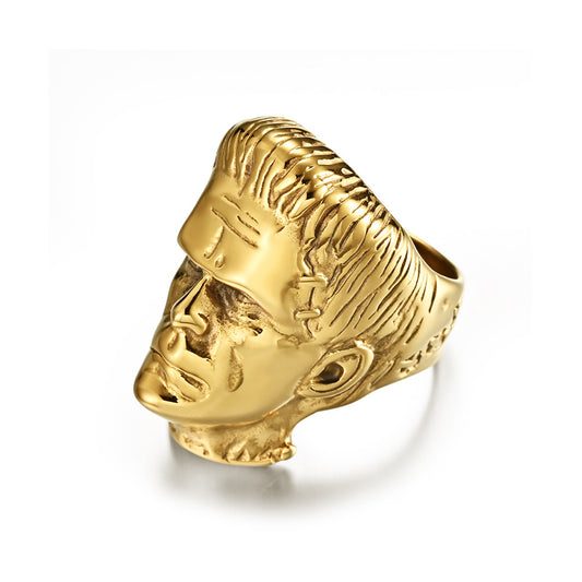 European And American Retro Hip Hop Stainless Steel Ring