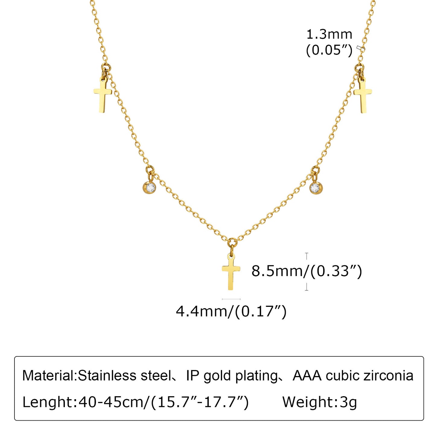 European And American Cross-Border Jewelry Wholesale Gold Necklace