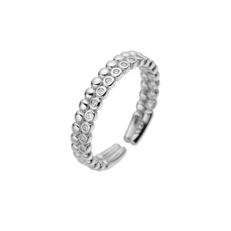 Ring Cold Wind European American Cross-Border S925 Silver Ring