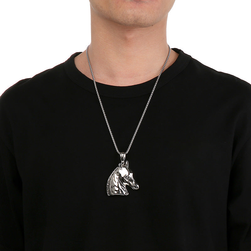 Planderful Norse Titanium Steel Viking Pendant for Men