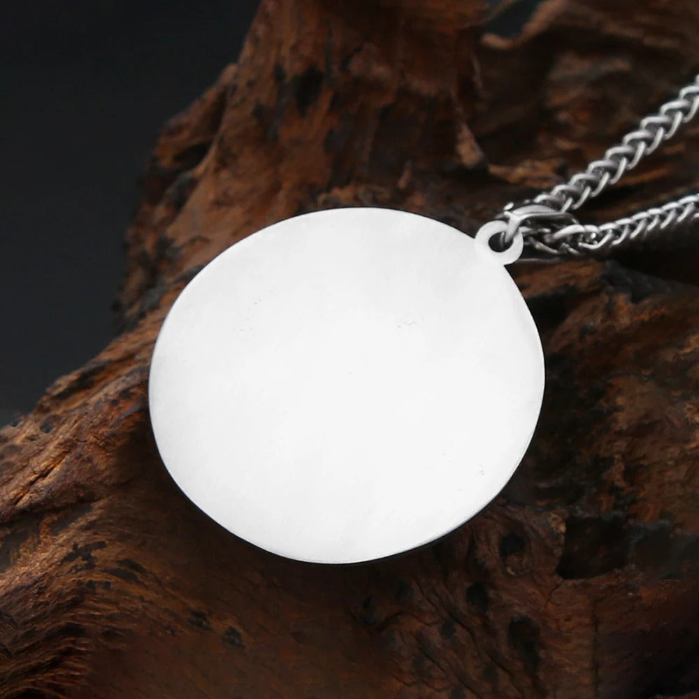 Vintage Celtic Stainless Steel Men's Pendant Necklace