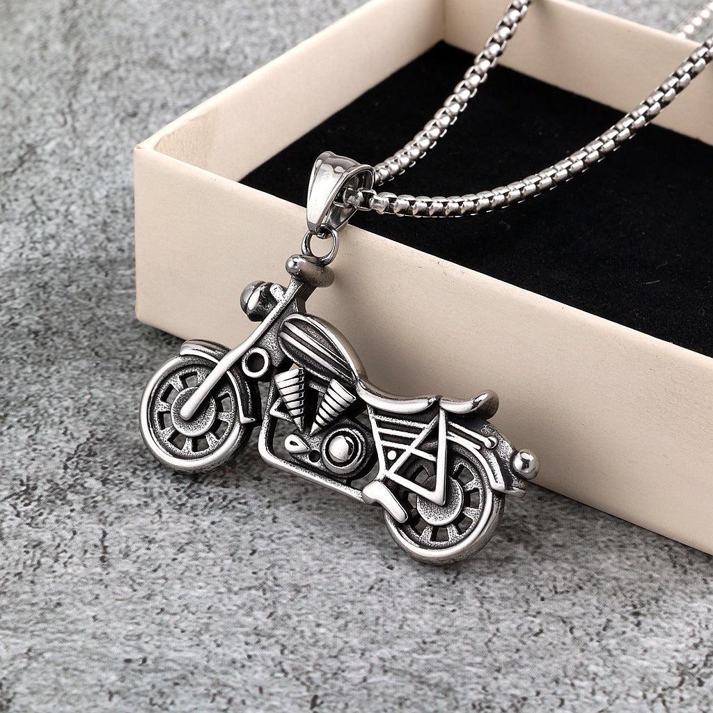 Punk Retro Stainless Steel Men's Pendant Necklace