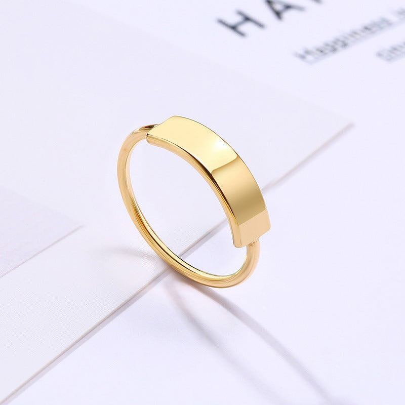 Korean Version Of Fashion Temperament Trinket Titanium Steel Ring