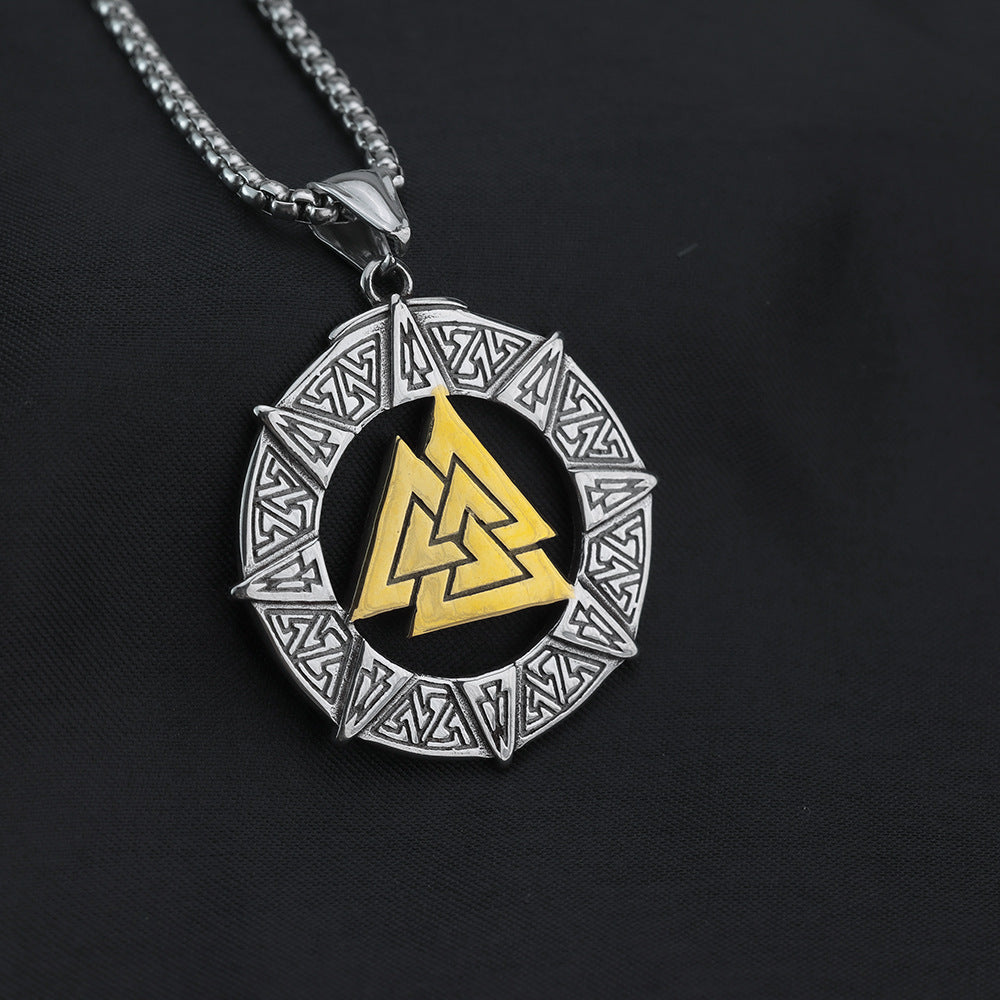 European And American Jewelry Wholesale Men's Viking Pendant Necklace