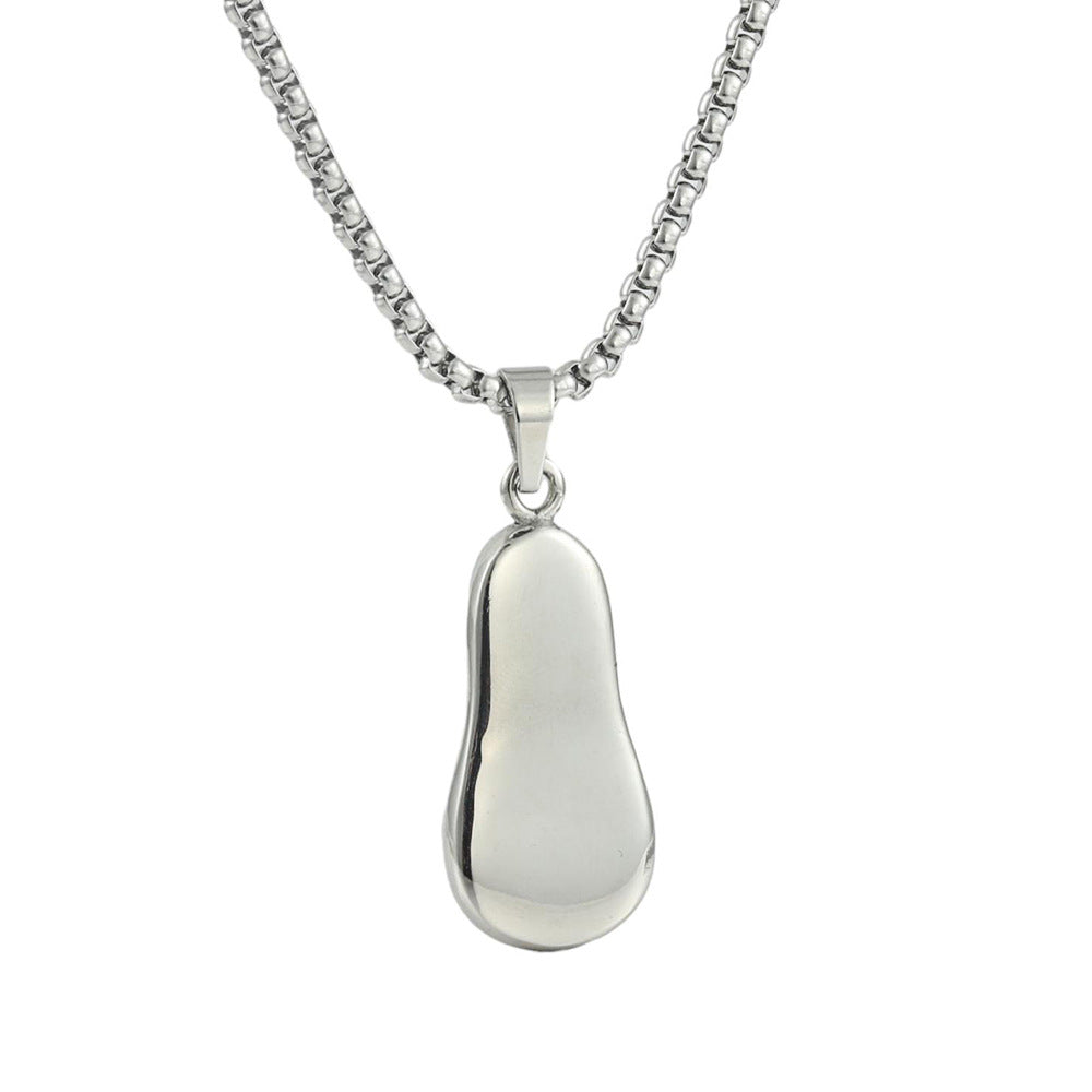 European And American Stainless Steel Gourd Pendant Punk Necklace