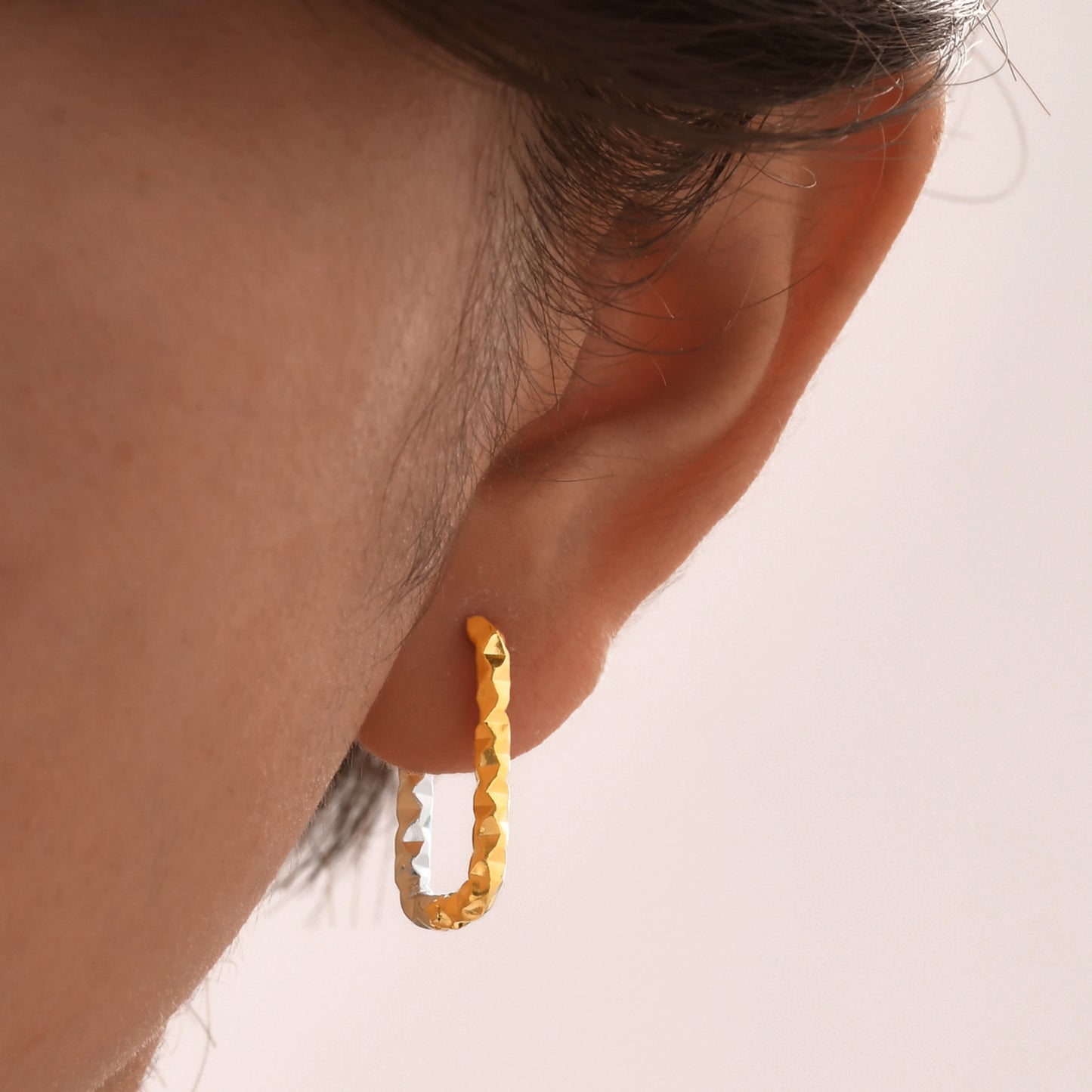 Jewelry Stainless Steel Geometric Rhombus Earrings Gold Ladies