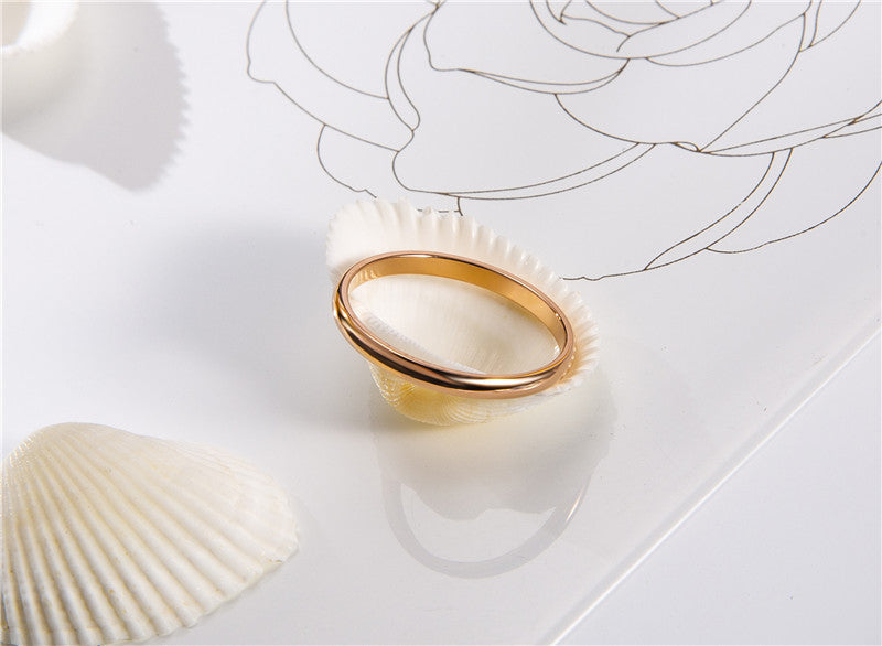 Planderful Everyday Genie Tungsten Gold Ring For Women Unisex Bold Durable Scratch Resistant