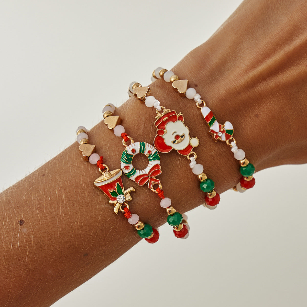 Planderful Beaded Elk Bracelet Adjustable Festive Statement Jewelry For Women Christmas Gift Vienna Verve
