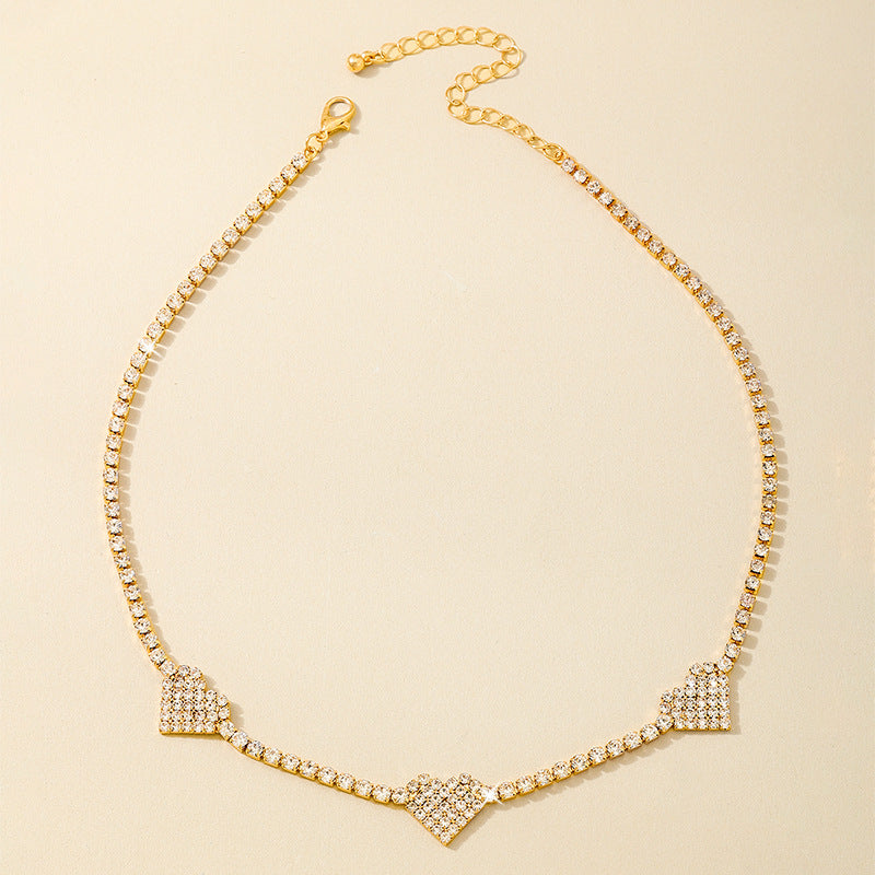 Planderful Vienna Verve Necklace – Elegant Metal Flash Zircon Design