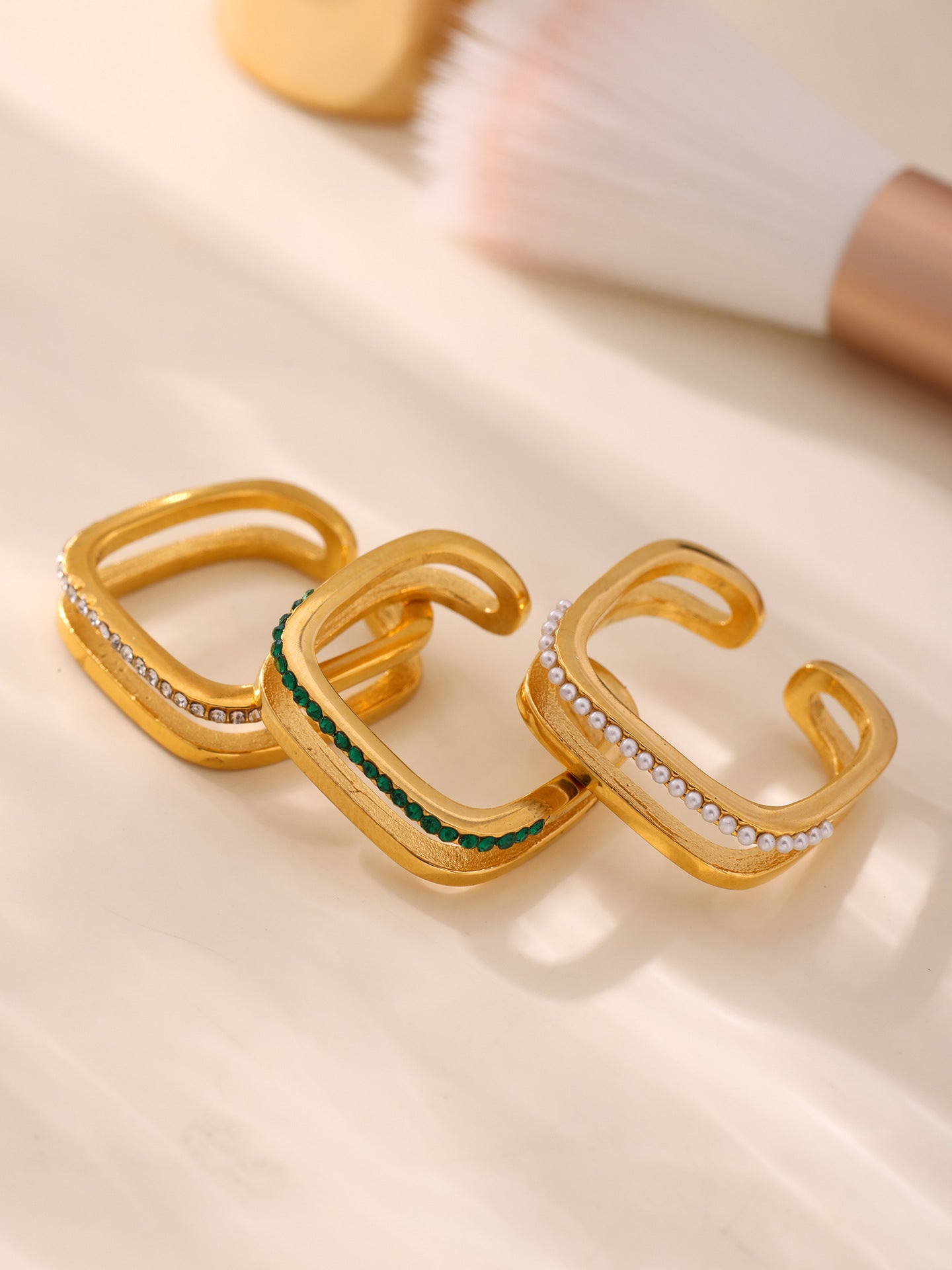 Planderful Personalized Zircon Ring For Women Open Index